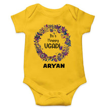 Load image into Gallery viewer, Custom Name Its Happy Ugadi Rompers for Baby Boy- KidsFashionVilla

