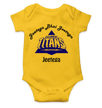 Load image into Gallery viewer, IPL Gujarat Titans Jeetega Bhai Jeetega GT Jeetega Rompers for Baby Boy- KidsFashionVilla
