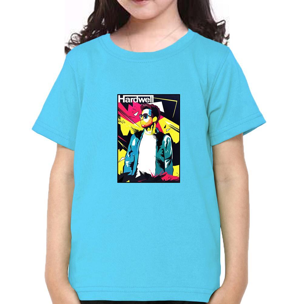 Hardwell abstract Half Sleeves T-Shirt For Girls -KidsFashionVilla