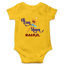 Load image into Gallery viewer, Custom Name Om Namah Shivay Mahashivratri Rompers for Baby Boy- KidsFashionVilla
