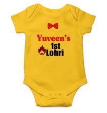 Load image into Gallery viewer, Custom Baby Name First Lohri Rompers for Baby Boy- KidsFashionVilla
