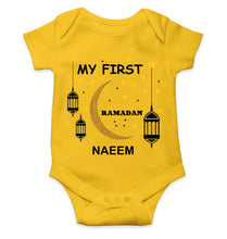 Load image into Gallery viewer, Custom Name My First Ramadan Rompers for Baby Boy- KidsFashionVilla
