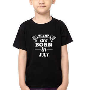 Legends are Born in July Half Sleeves T-Shirt for Boy-KidsFashionVilla