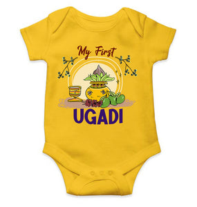My First Ugadi Rompers for Baby Boy- KidsFashionVilla