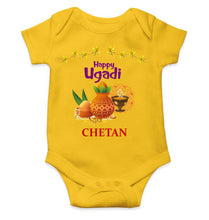 Load image into Gallery viewer, Custom Name Happy Ugadi Rompers for Baby Boy- KidsFashionVilla
