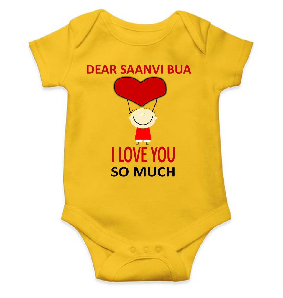 Custom Name I love My Bua So Much Rompers for Baby Boy- KidsFashionVilla