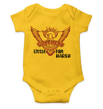 Load image into Gallery viewer, Custom Name IPL SRH Sunrisers Little Fan Rompers for Baby Boy- KidsFashionVilla
