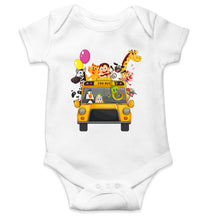 Load image into Gallery viewer, Zoo Bus Cartoon Rompers for Baby Boy- KidsFashionVilla
