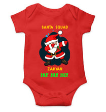 Load image into Gallery viewer, Customized Name Santa Squad Ho Ho Ho Christmas Rompers for Baby Boy- KidsFashionVilla
