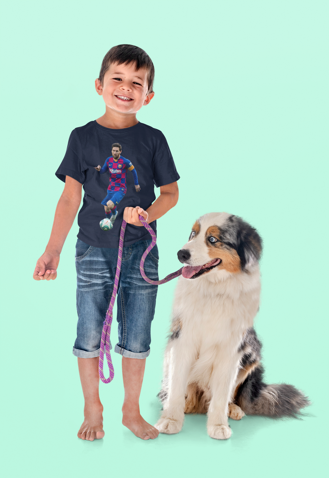 Messi Half Sleeves T-Shirt for Boy-KidsFashionVilla