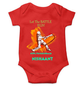 Custom Name IPL Fever Rompers for Baby Boy- KidsFashionVilla