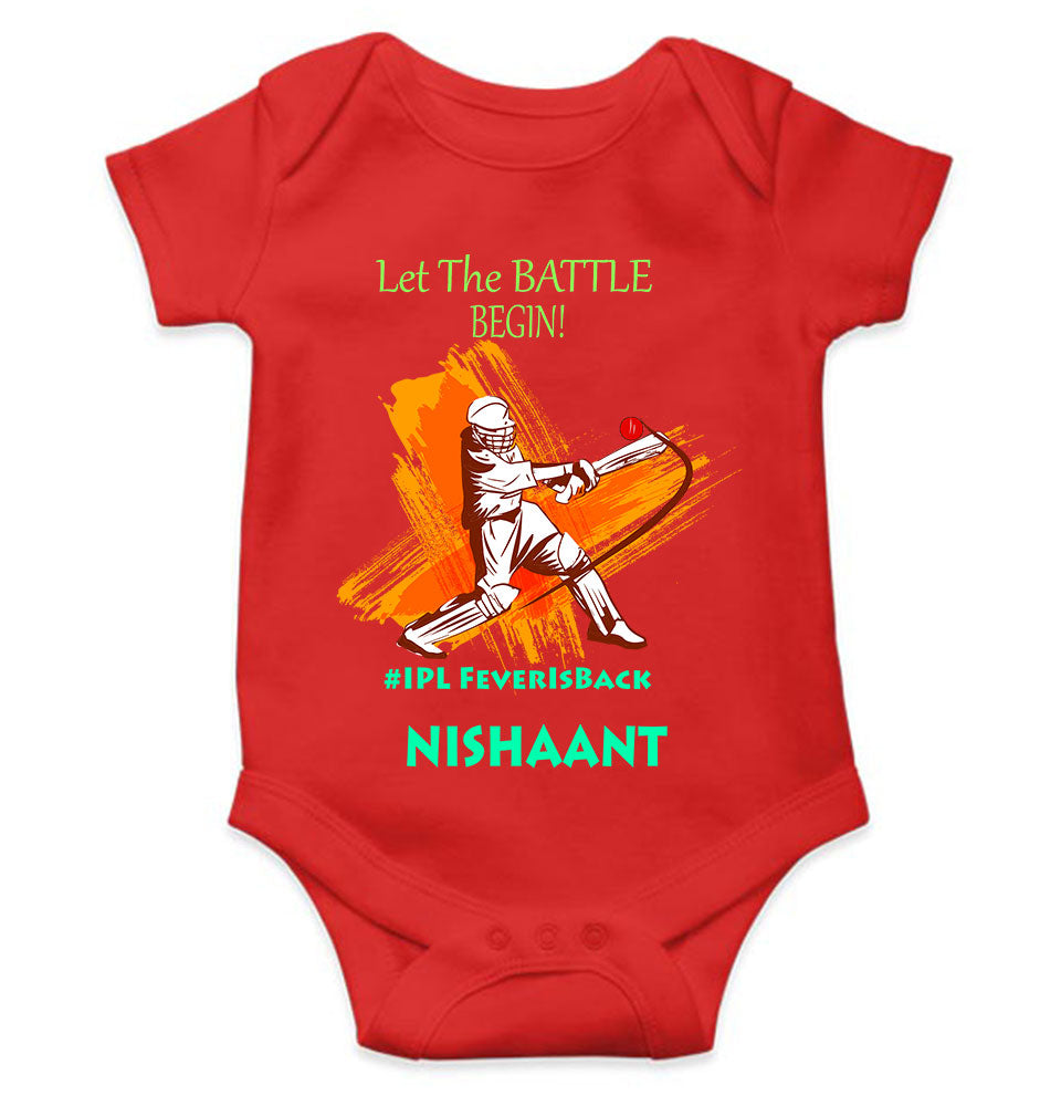 Custom Name IPL Fever Rompers for Baby Boy- KidsFashionVilla