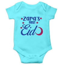 Load image into Gallery viewer, 1st Eid Custom Name Rompers for Baby Girl- KidsFashionVilla
