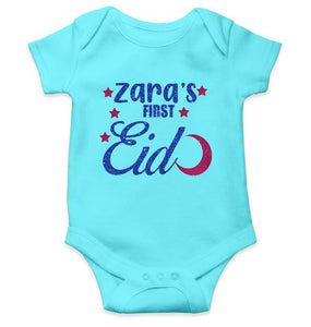 1st Eid Custom Name Rompers for Baby Girl- KidsFashionVilla