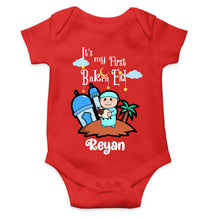 Load image into Gallery viewer, Custom Name Its My First Bakra Eid Rompers for Baby Boy- KidsFashionVilla
