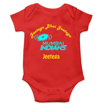 Load image into Gallery viewer, IPL Mumbai Indians Jeetega Bhai Jeetega MI Jeetega Rompers for Baby Boy- KidsFashionVilla
