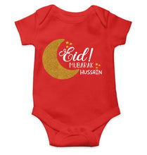 Load image into Gallery viewer, Custom Name Eid Mubaarak Rompers for Baby Boy- KidsFashionVilla
