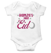 Load image into Gallery viewer, 1st Eid Custom Name Rompers for Baby Boy- KidsFashionVilla

