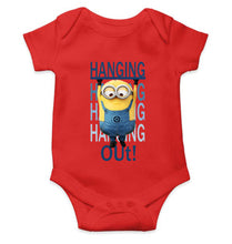 Load image into Gallery viewer, Hanging Out Minion Rompers for Baby Girl- KidsFashionVilla
