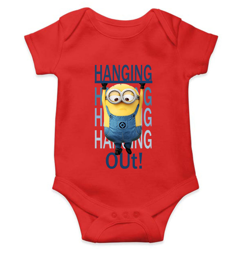 Hanging Out Minion Rompers for Baby Girl- KidsFashionVilla