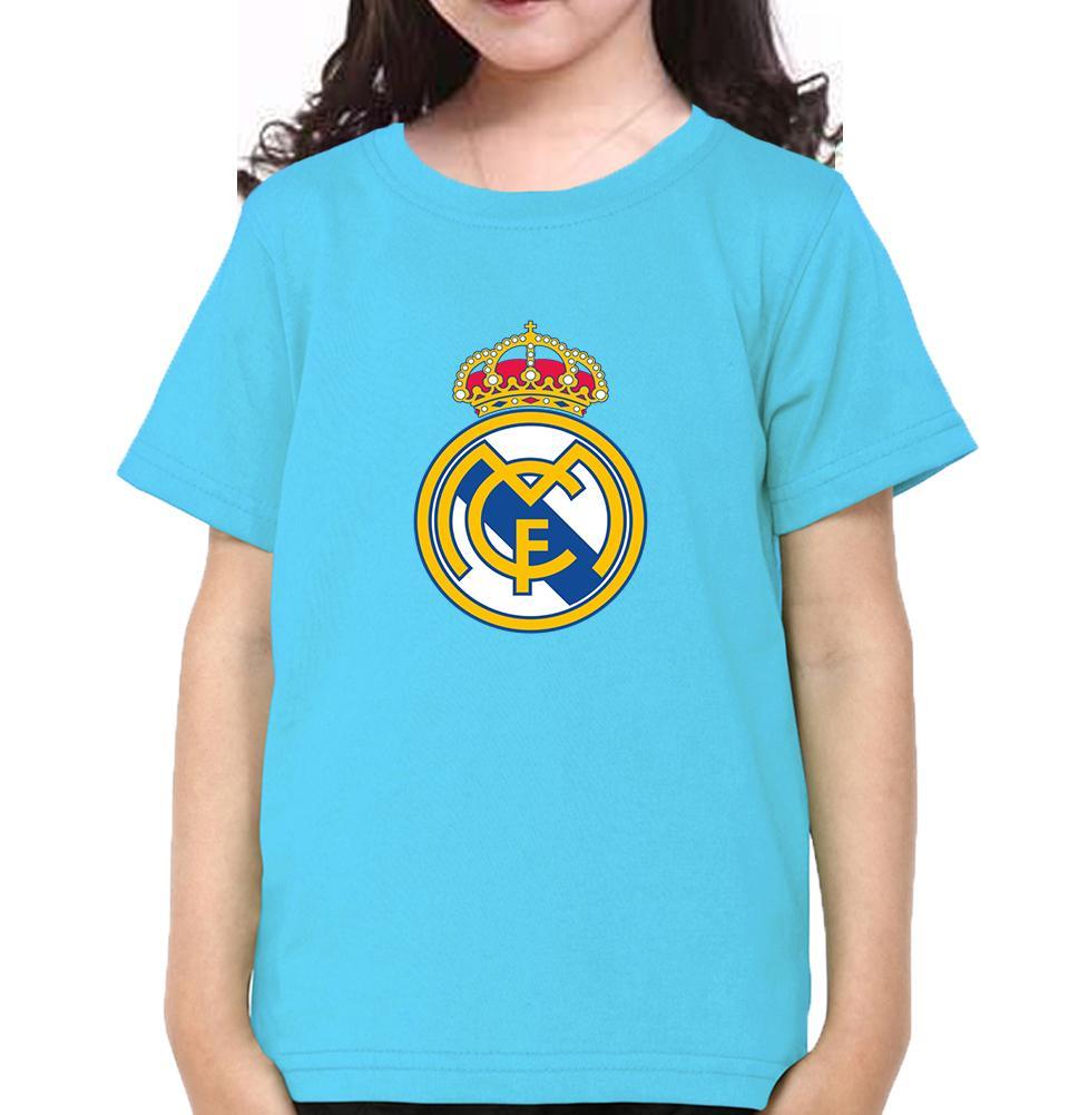 Real Madrid Half Sleeves T-Shirt For Girls -KidsFashionVilla