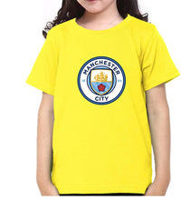 Load image into Gallery viewer, Manchester City Half Sleeves T-Shirt For Girls -KidsFashionVilla
