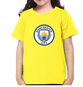 Manchester City Half Sleeves T-Shirt For Girls -KidsFashionVilla