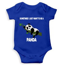 Load image into Gallery viewer, Sleeping Panda Rompers for Baby Boy- KidsFashionVilla
