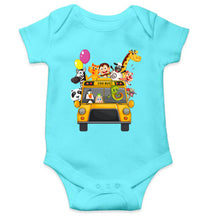 Load image into Gallery viewer, Zoo Bus Cartoon Rompers for Baby Boy- KidsFashionVilla
