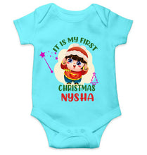 Load image into Gallery viewer, Customized Name It Is My First Christmas Rompers for Baby Girl- KidsFashionVilla
