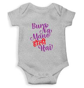 Bura Na Mano Holi Hai Rompers for Baby Girl- KidsFashionVilla
