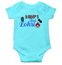 Load image into Gallery viewer, Custom Baby Name First Lohri Rompers for Baby Boy- KidsFashionVilla
