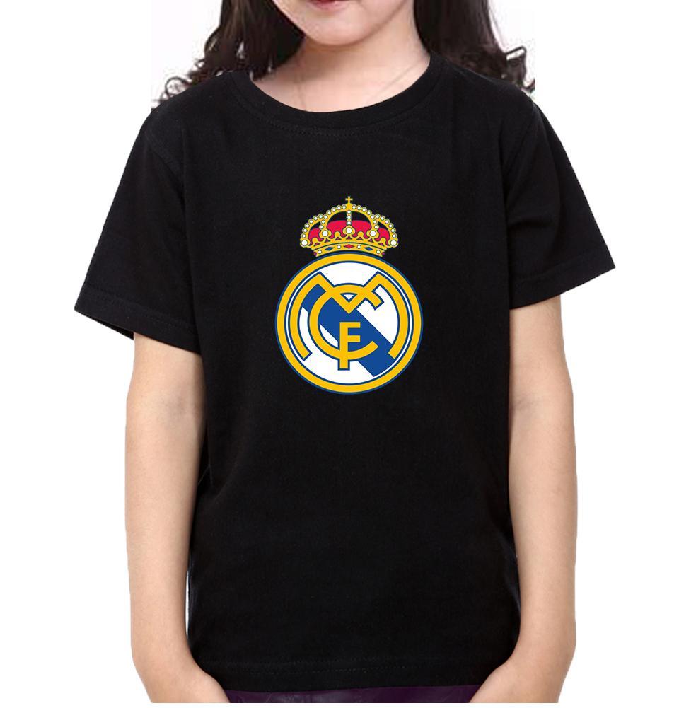 Real Madrid Half Sleeves T-Shirt For Girls -KidsFashionVilla