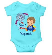 Load image into Gallery viewer, Custom Name My First Rakhi Rompers for Baby Boy- KidsFashionVilla
