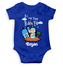 Load image into Gallery viewer, Custom Name Its My First Bakra Eid Rompers for Baby Boy- KidsFashionVilla
