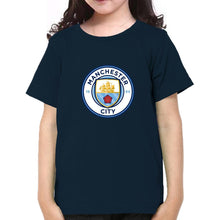 Load image into Gallery viewer, Manchester City Half Sleeves T-Shirt For Girls -KidsFashionVilla
