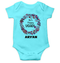 Load image into Gallery viewer, Custom Name Its Happy Ugadi Rompers for Baby Boy- KidsFashionVilla
