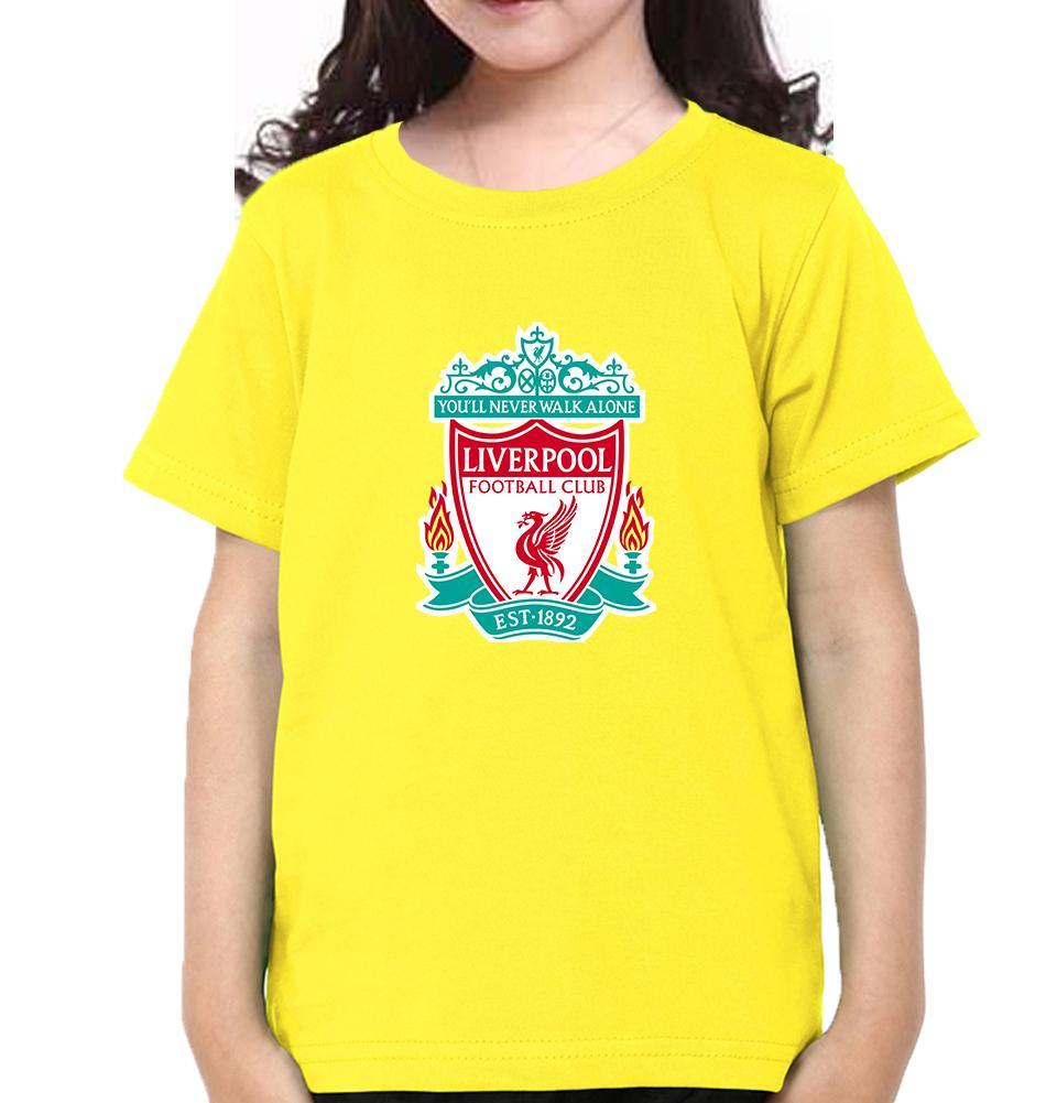 Liverpool Half Sleeves T-Shirt For Girls -KidsFashionVilla