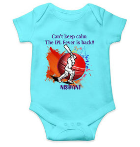 Custom Name Can Not Keep Calm IPL Rompers for Baby Boy- KidsFashionVilla