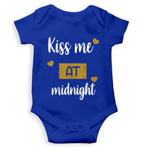 Load image into Gallery viewer, Kiss Me At Midnight Christmas Rompers for Baby Girl- KidsFashionVilla
