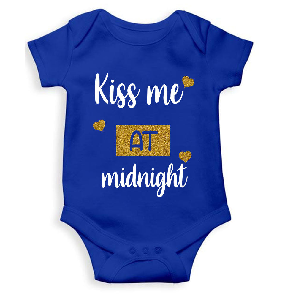 Kiss Me At Midnight Christmas Rompers for Baby Girl- KidsFashionVilla