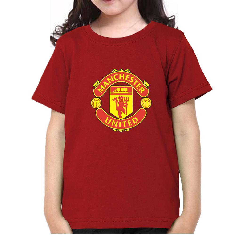Manchester United Half Sleeves T-Shirt For Girls -KidsFashionVilla