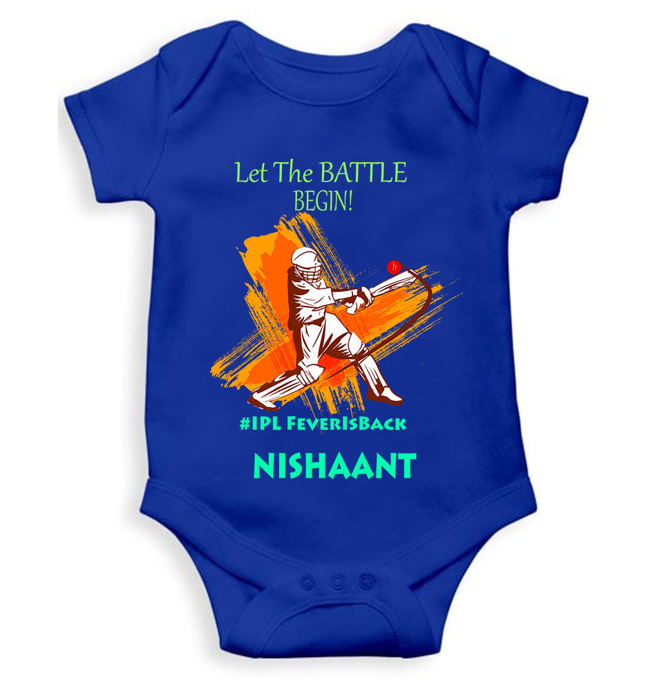 Custom Name IPL Fever Rompers for Baby Boy- KidsFashionVilla