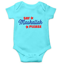 Load image into Gallery viewer, Say Mashallah Please Eid Rompers for Baby Boy- KidsFashionVilla
