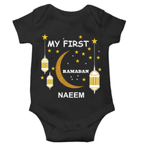 Load image into Gallery viewer, Custom Name My First Ramadan Rompers for Baby Boy- KidsFashionVilla
