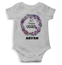 Load image into Gallery viewer, Custom Name Its Happy Ugadi Rompers for Baby Boy- KidsFashionVilla

