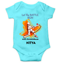 Load image into Gallery viewer, Custom Name IPL Fever Rompers for Baby Girl- KidsFashionVilla
