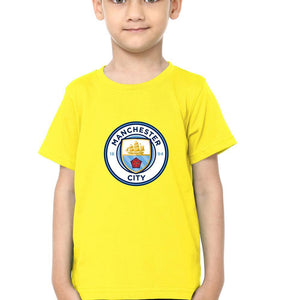 Manchester City Half Sleeves T-Shirt for Boy-KidsFashionVilla