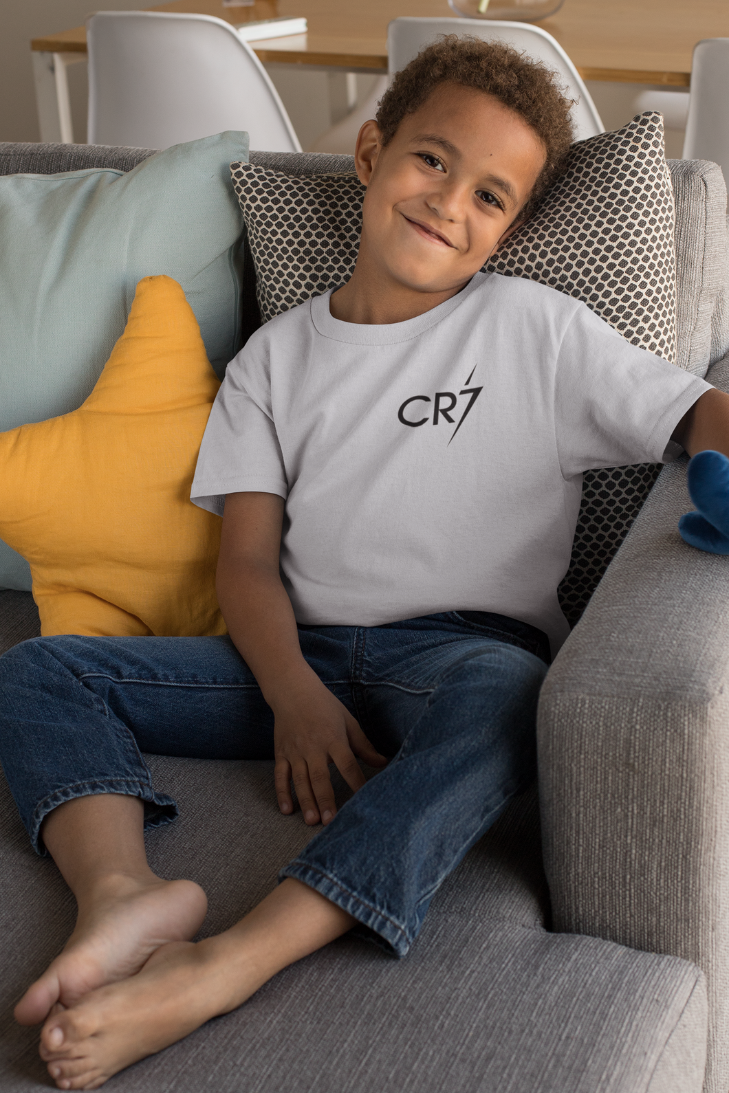 Ronaldo cr7 Half Sleeves T-Shirt for Boy-KidsFashionVilla