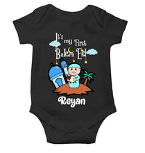 Load image into Gallery viewer, Custom Name Its My First Bakra Eid Rompers for Baby Boy- KidsFashionVilla
